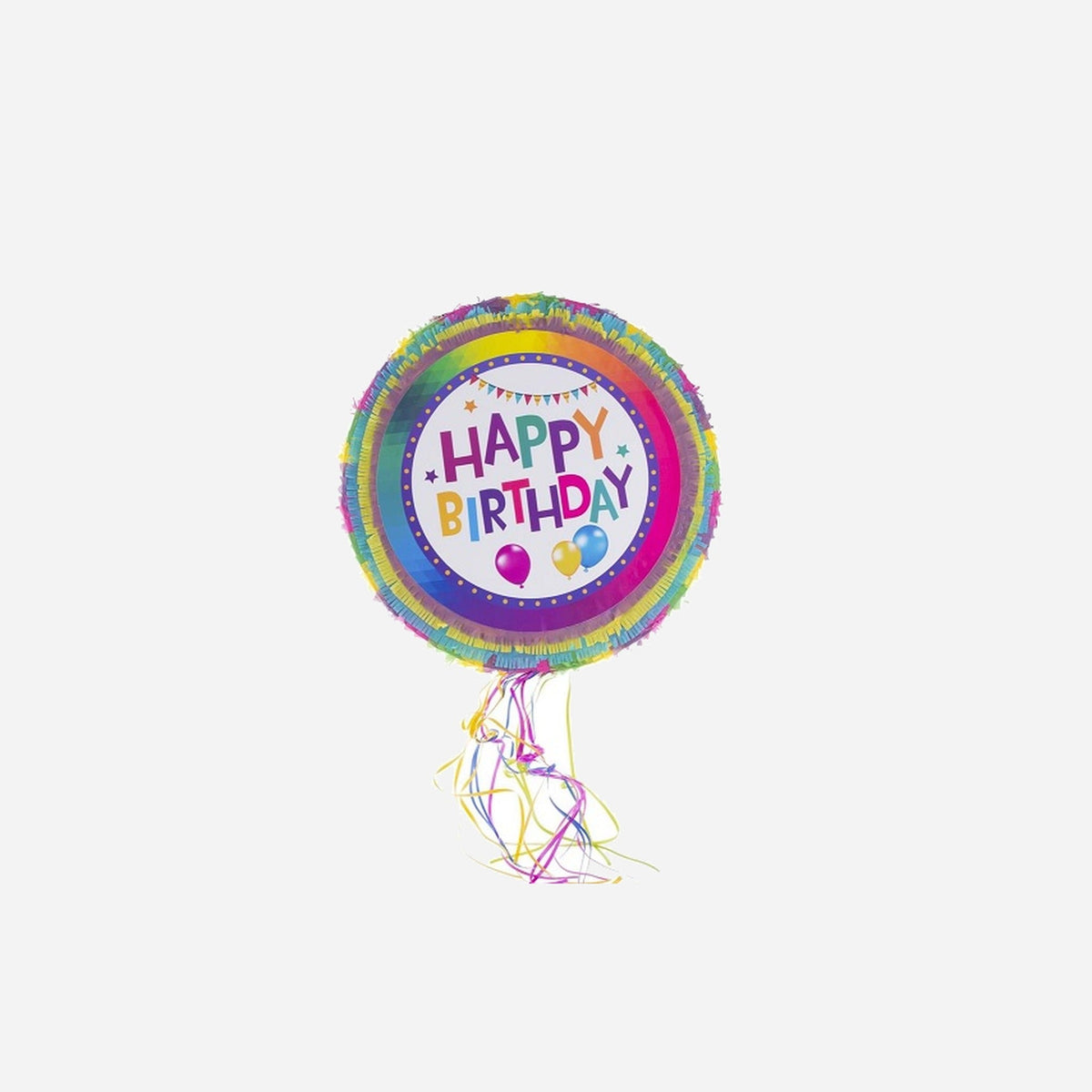 Pinata anniversaire multicolore 50 cm