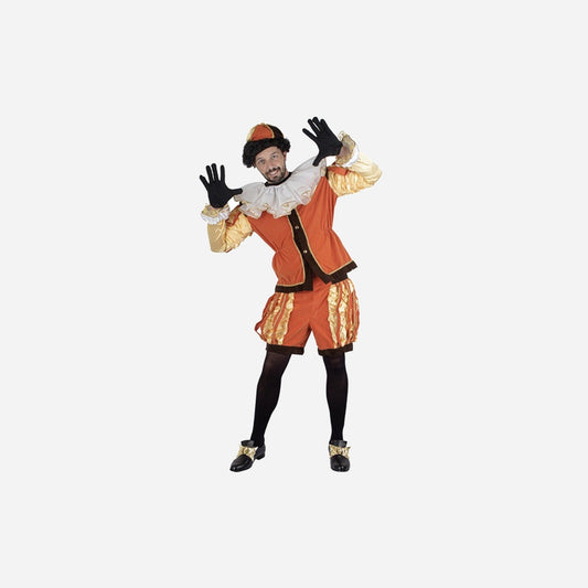 Déguisement renaissance orange brun adulte 4 pièces