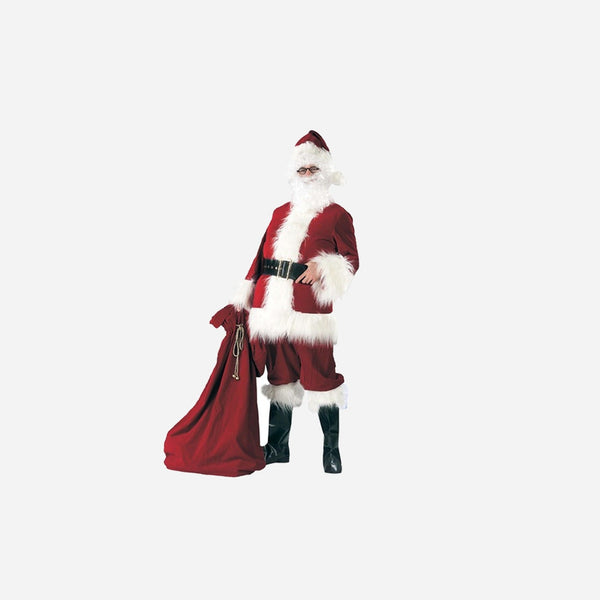 Déguisement Père Noël rouge foncé homme