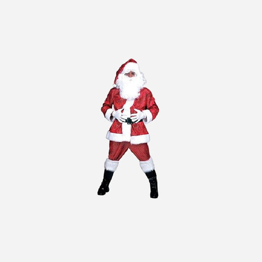 Déguisement de père Noël 4 pièces sequins