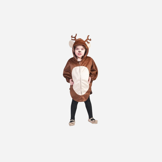 Veste avec capuche de renne pour enfant Taille unique