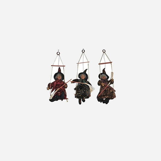 Suspension sorcière lumineuse sonore et motorisée assorti 40 cm