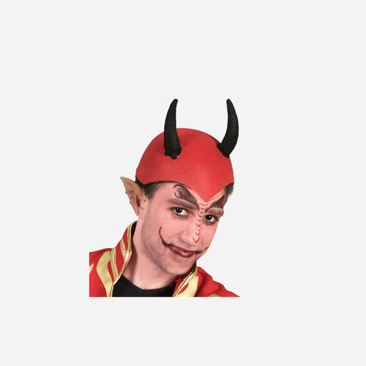 Chapeau cornes de diable feutrine rouge