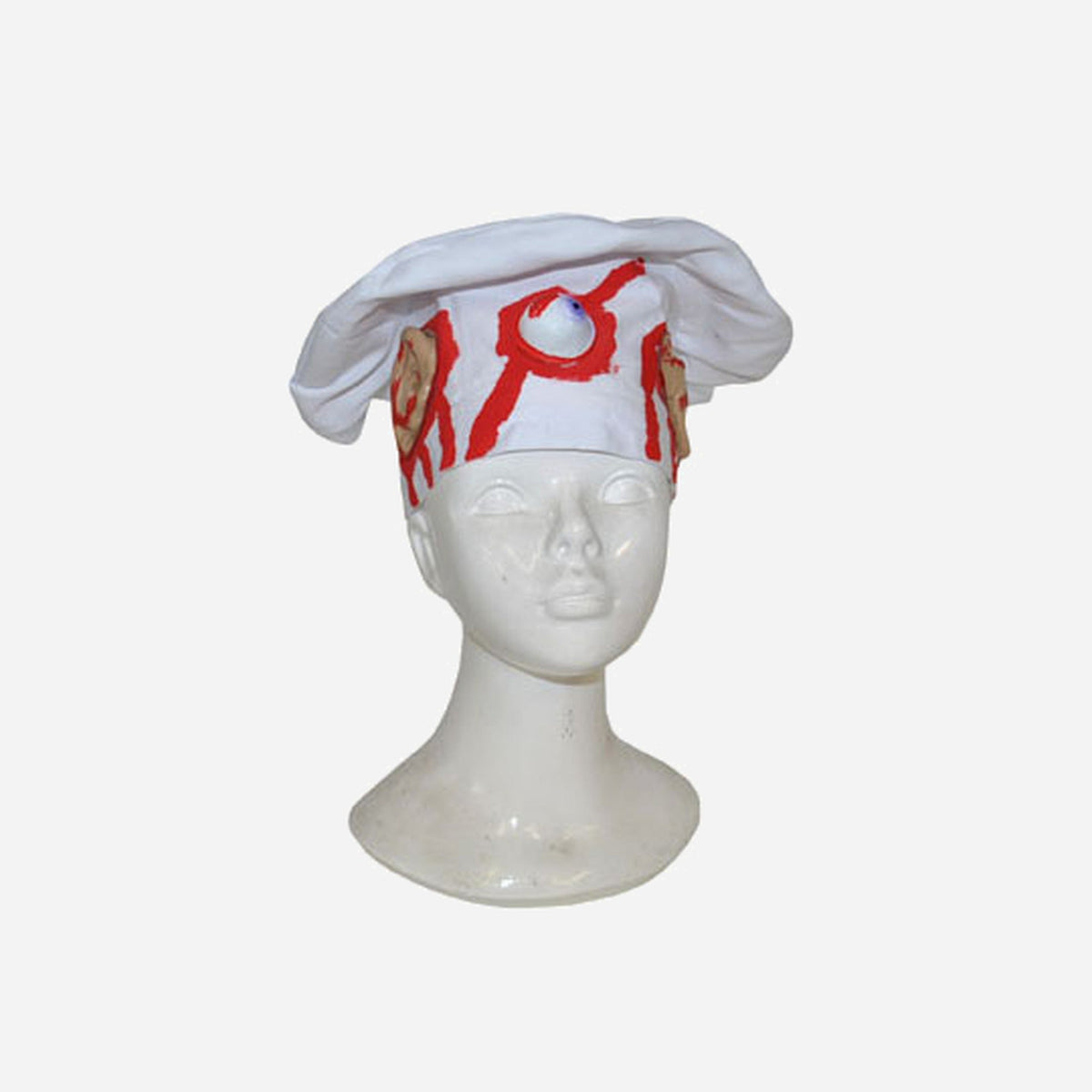 Toque de boucher ensanglantée