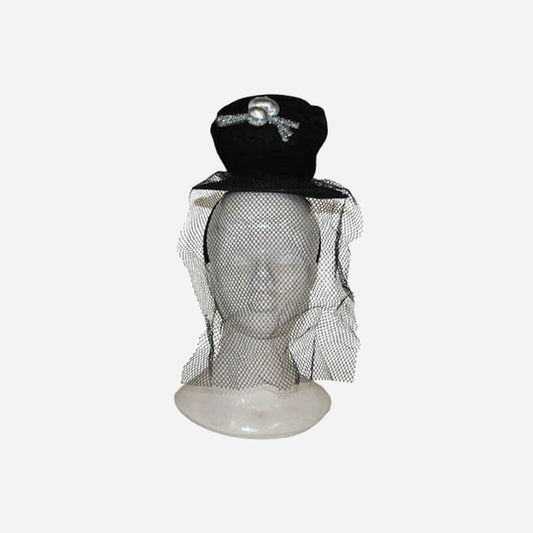Serre-tête chapeau araignée & voile