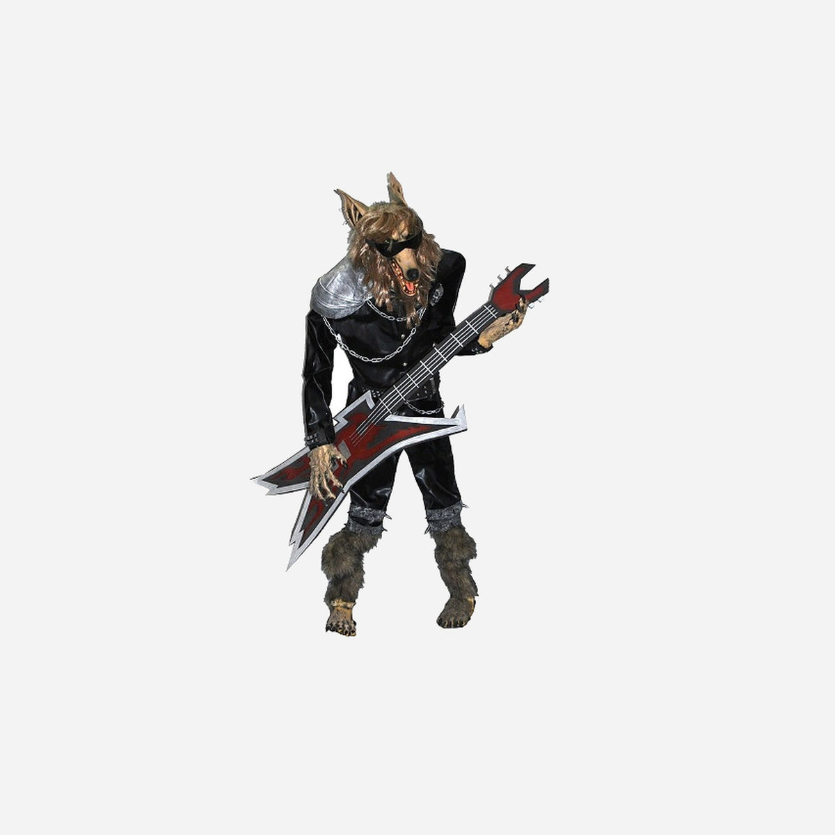 Loup garou guitariste de rock 1,8 m