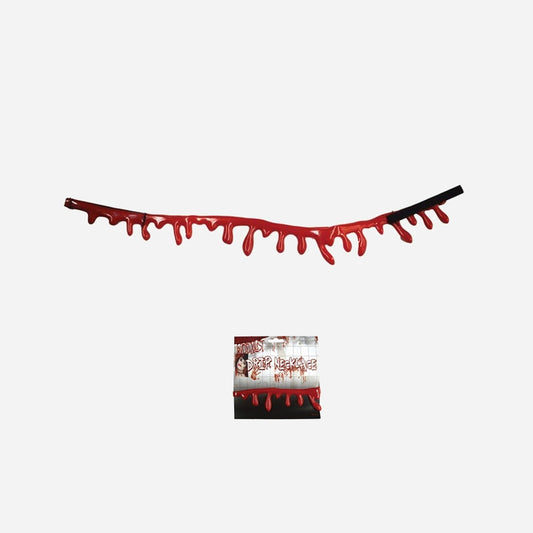Collier de sang halloween avec velcro 42 cm fantaisie