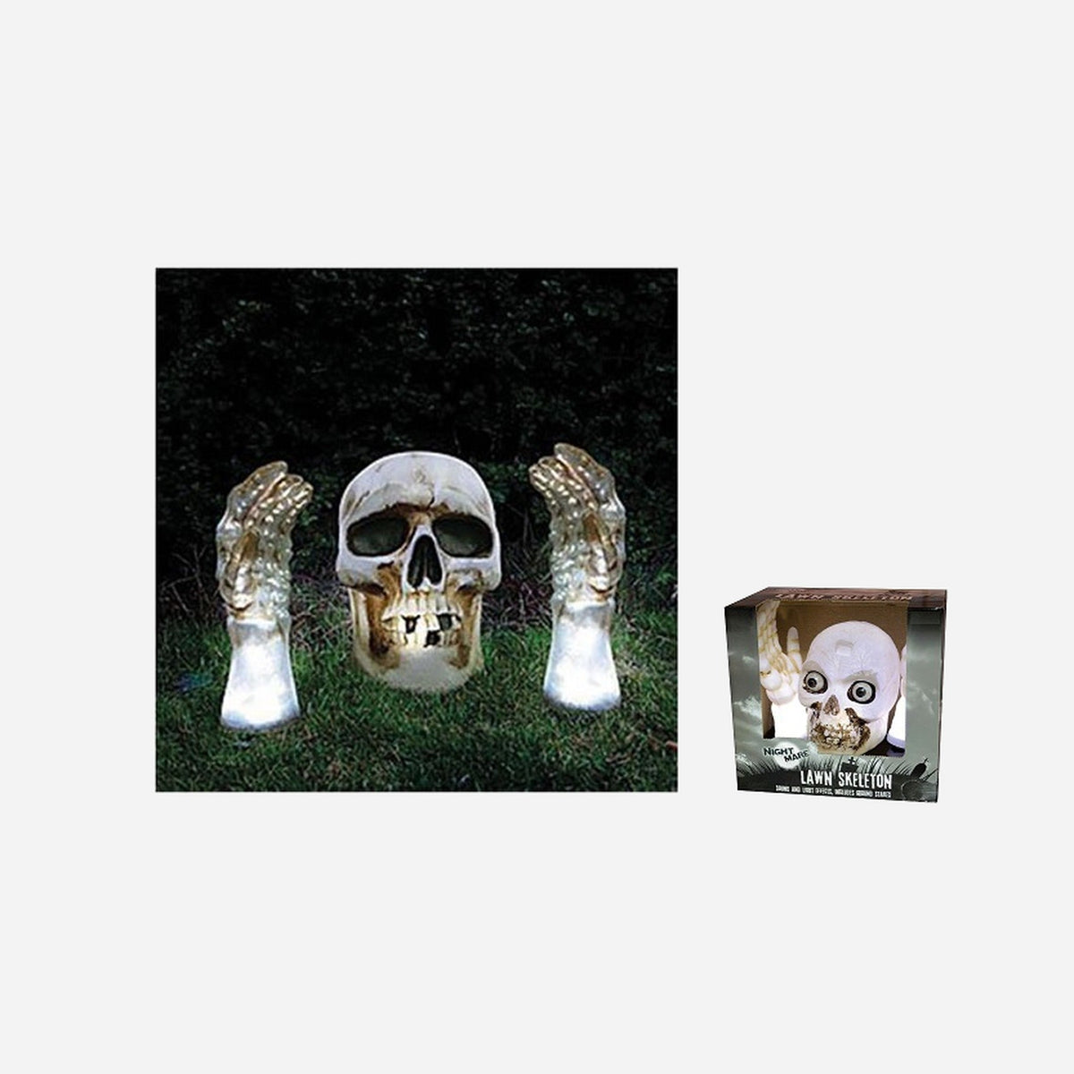 Revenant qui sort de terre sonore & lumineux 18 cm