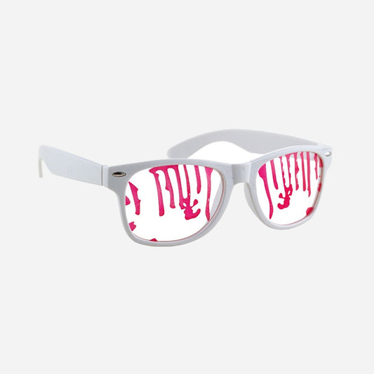 Lunettes gag taches de sang
