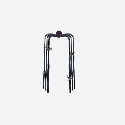 Suspension araignée sonore, lumineuse et motorisée 90 cm