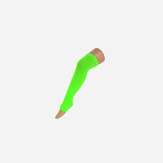 Paire de jambières néon fluo vert 60 cm