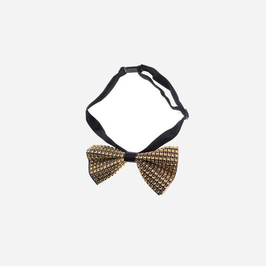 Noeud papillon à paillettes et strass luxe
