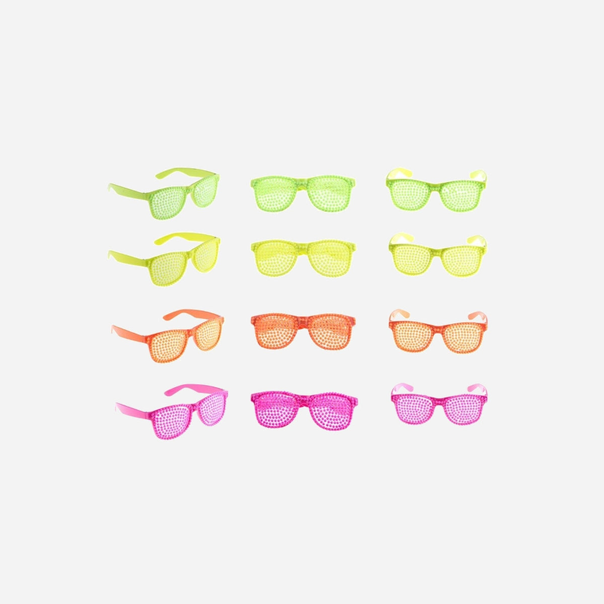 Lunettes perles néon fluo