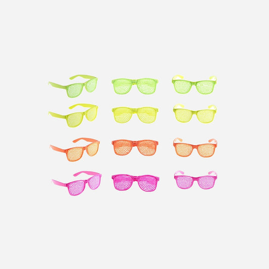 Lunettes perles néon fluo
