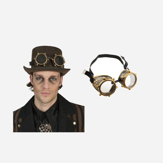Lunettes steampunk or