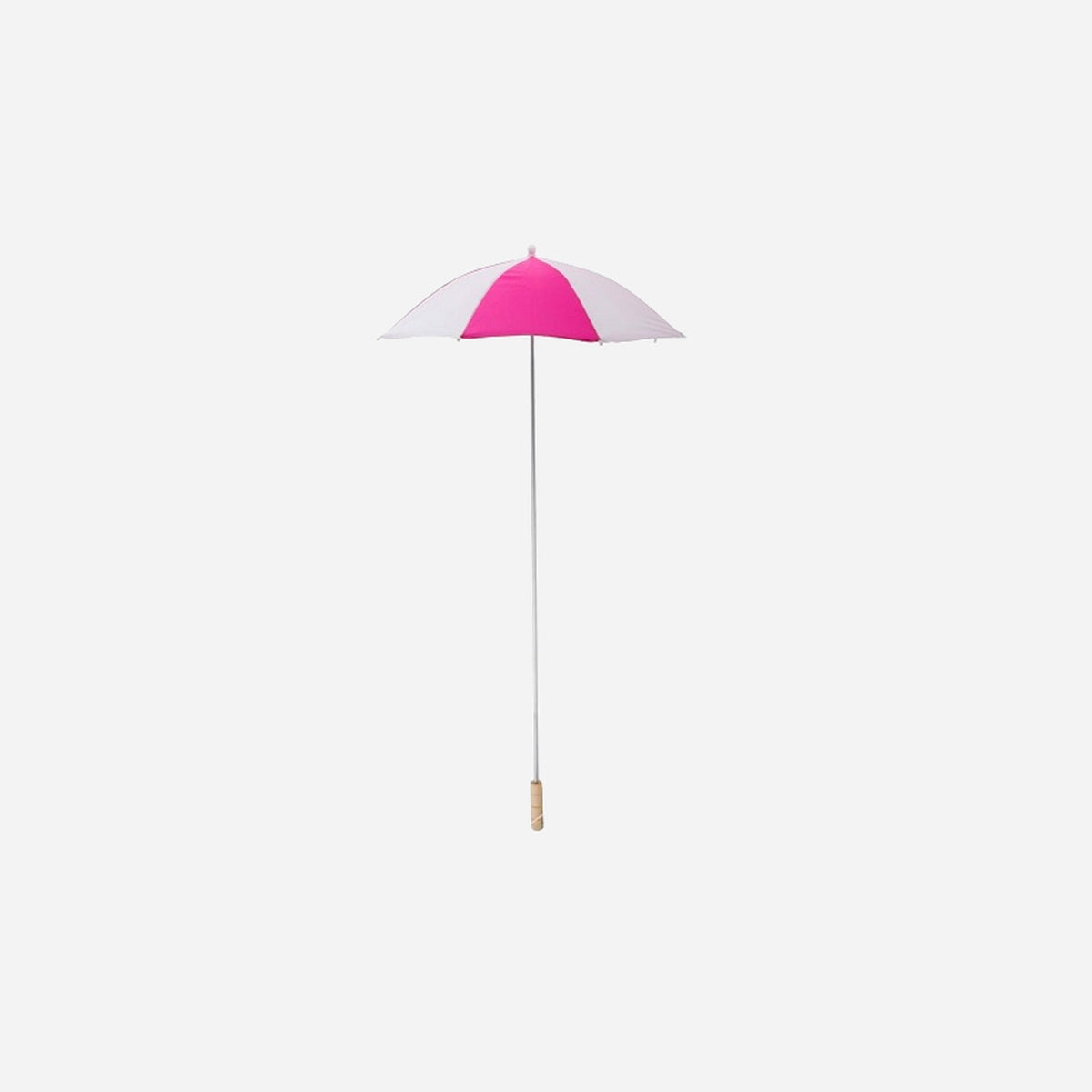 Parapluie clown fuchsia & blanc 1,05 m