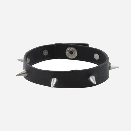Bracelet punk à petites pointes noir