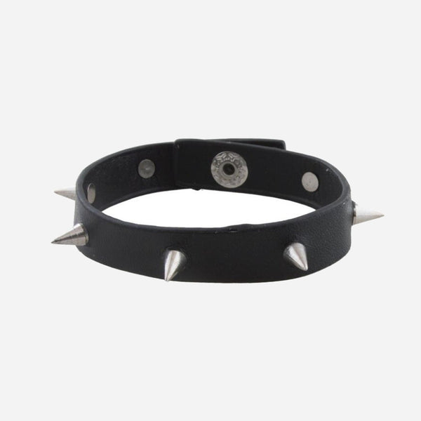 Bracelet punk à petites pointes noir