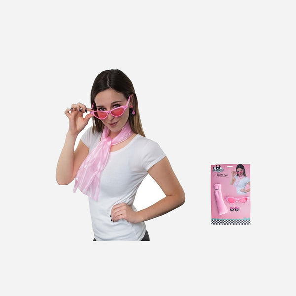 Set accessoires Rock'Roll années 50-60 femme 3 pièces