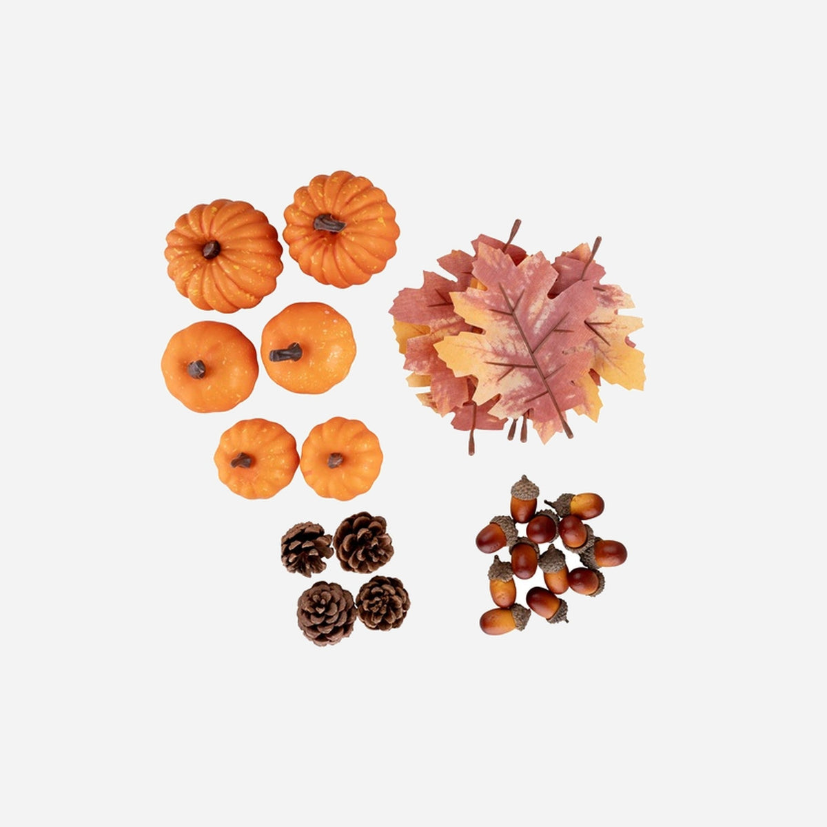 Lot de 28 décorations d'automne marron orange