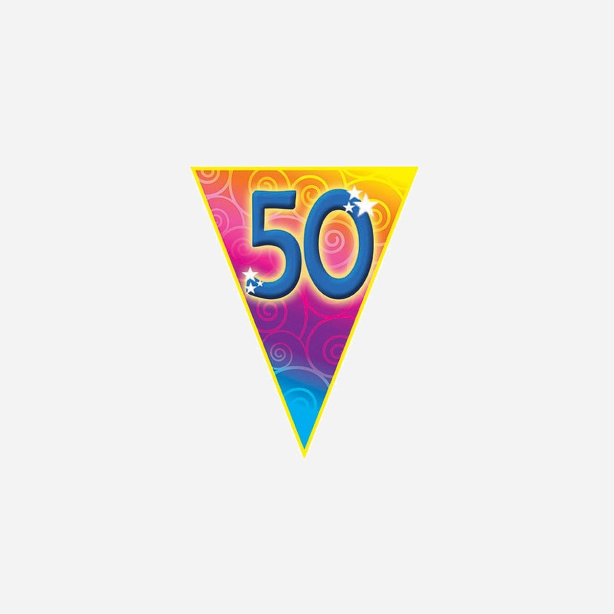 Guirlande 10 fanions "50" 5 m