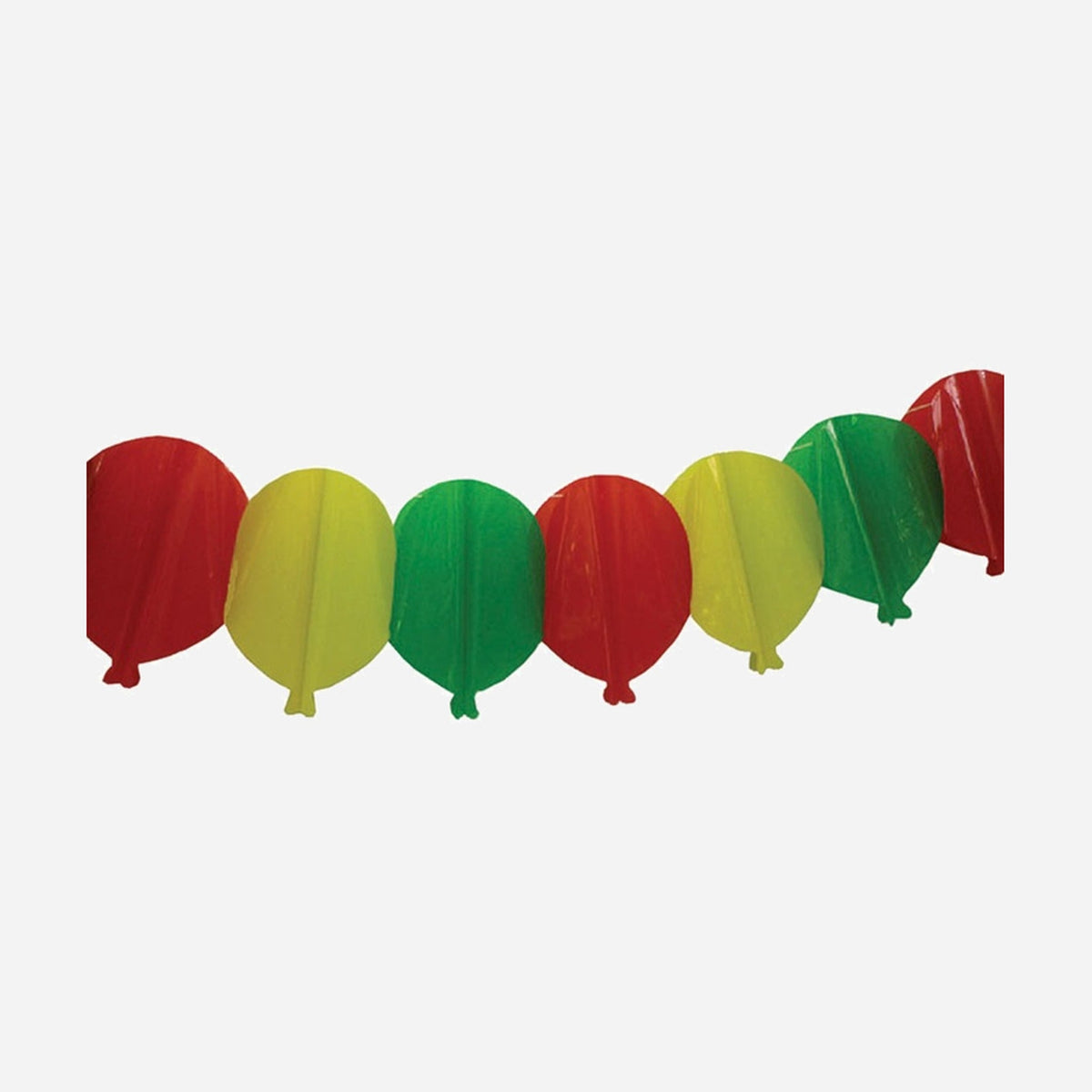 Guirlande ballons rouge jaune vert 4 m