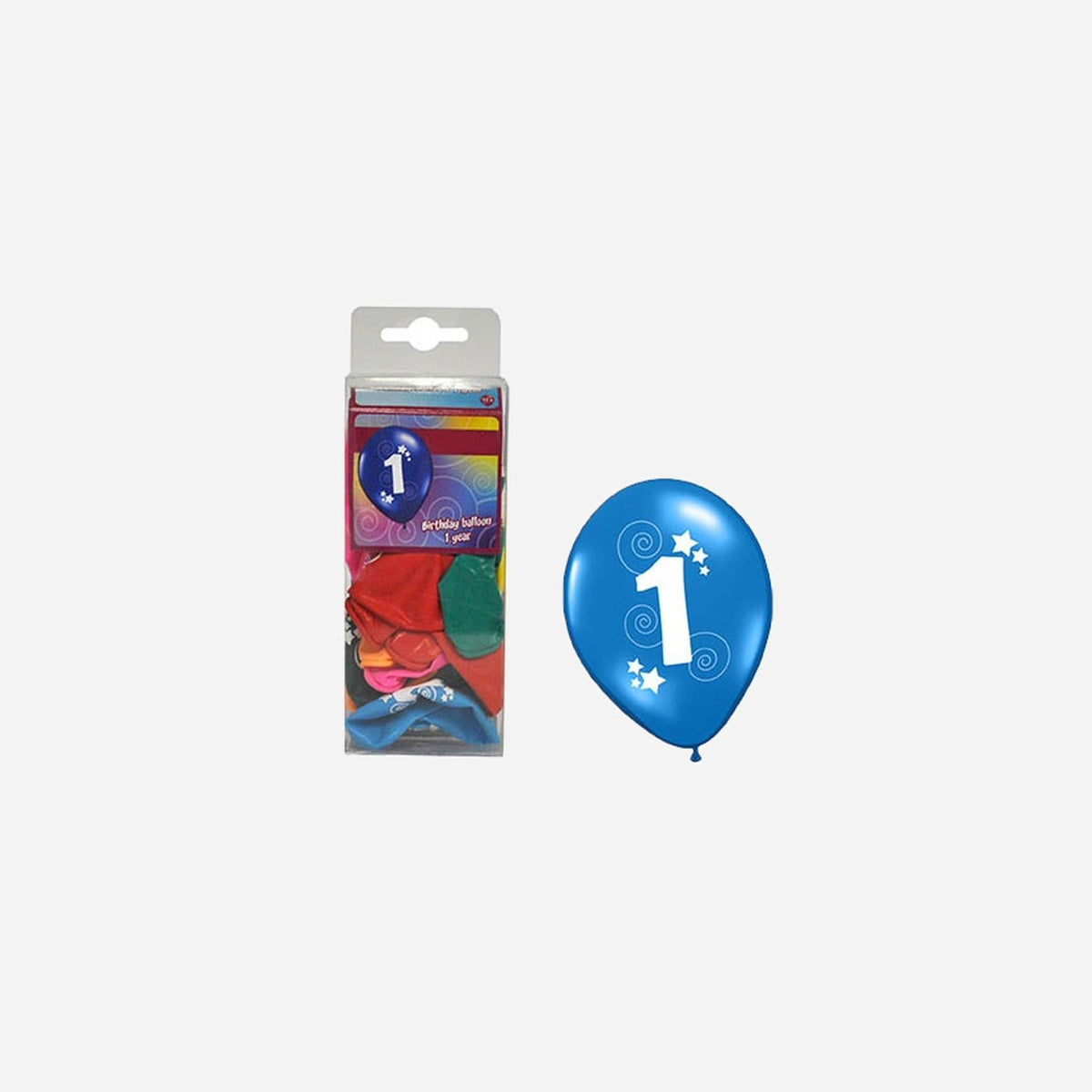 Lot de 12 ballons "1" 30 cm