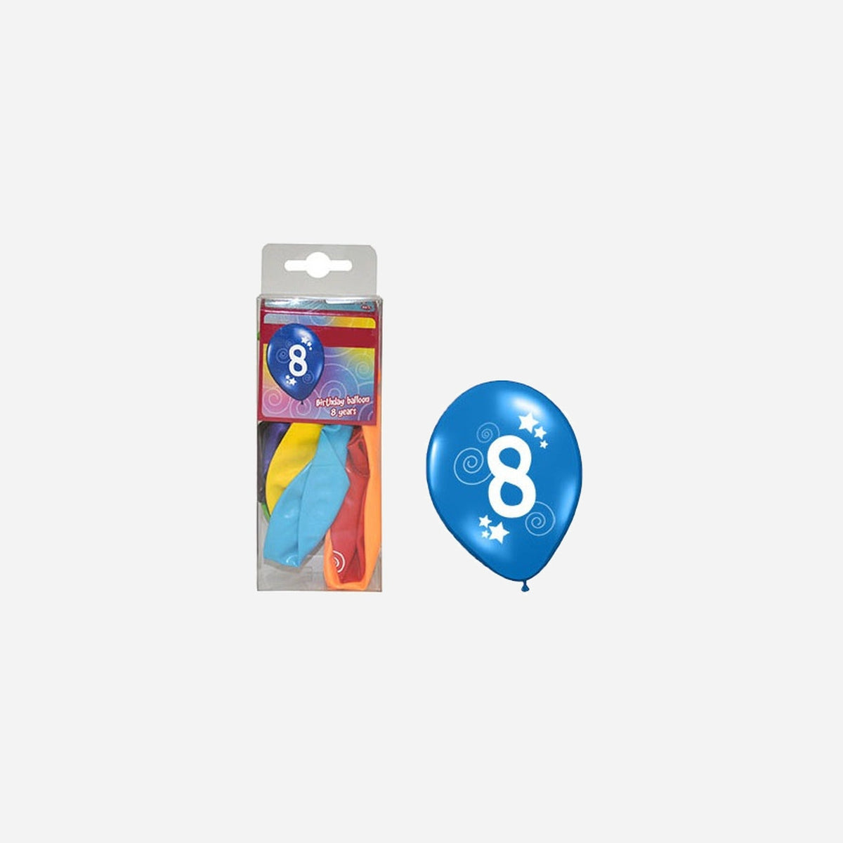 Lot de 12 ballons "8" 30 cm