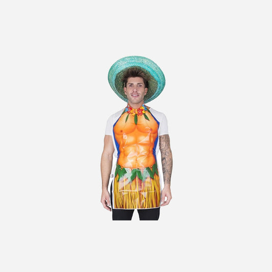 Tablier Tahiti Hawai torse homme 90 × 41 cm
