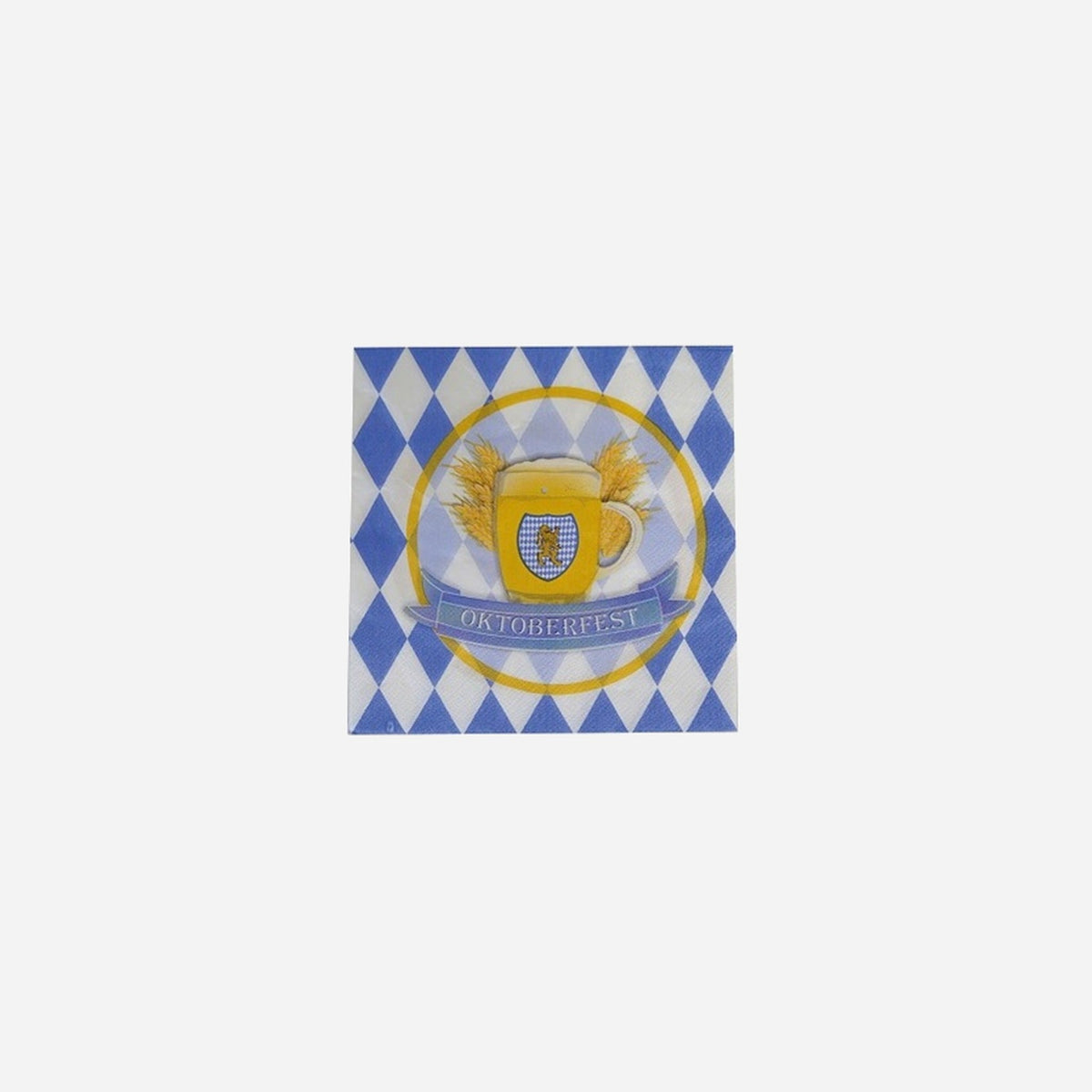 Lot de 16 serviettes Oktoberfest en papier 33 × 33 cm