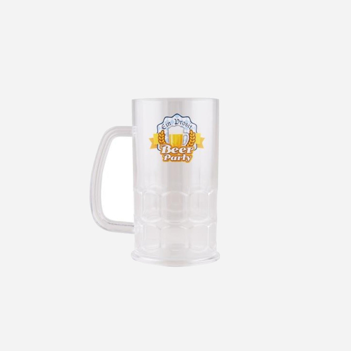 Chope de bière transparente Beer Party 14 cm 50 cl