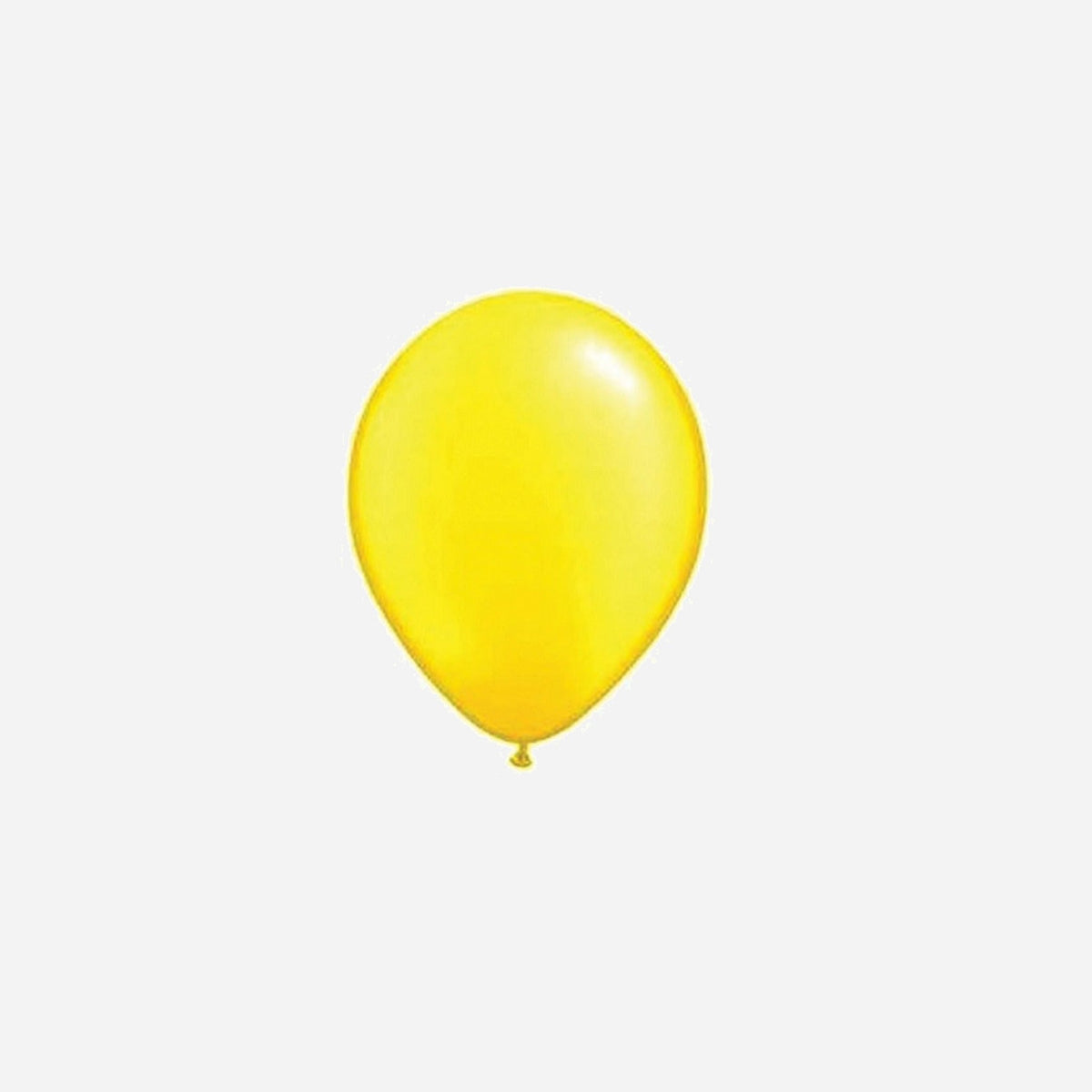 Ballon latex opaque jaune 29 × 40 cm