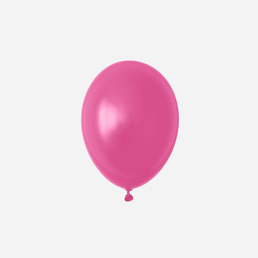 Ballon latex opaque pink fluo neon 29 × 40 cm