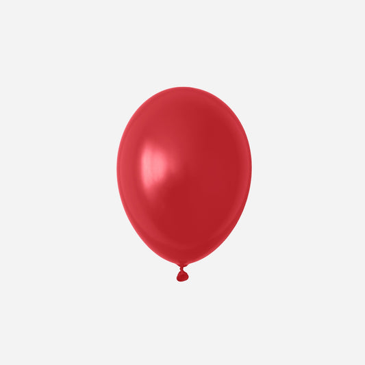 Ballon latex opaque rouge 23 × 30 cm