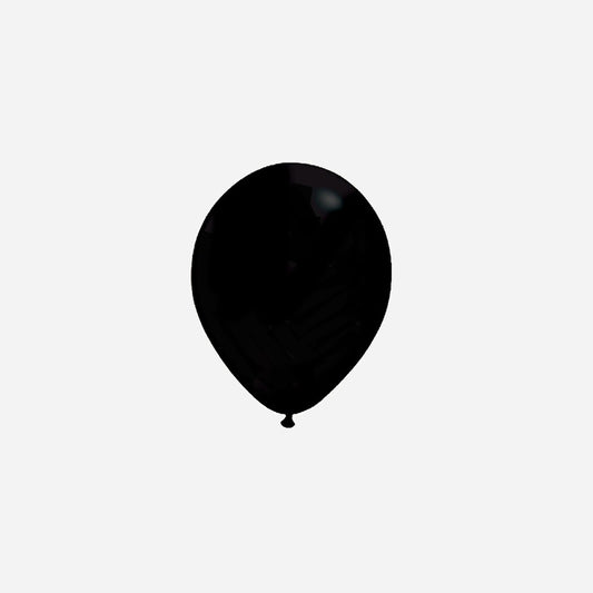Ballon latex opaque noir 29 × 40 cm