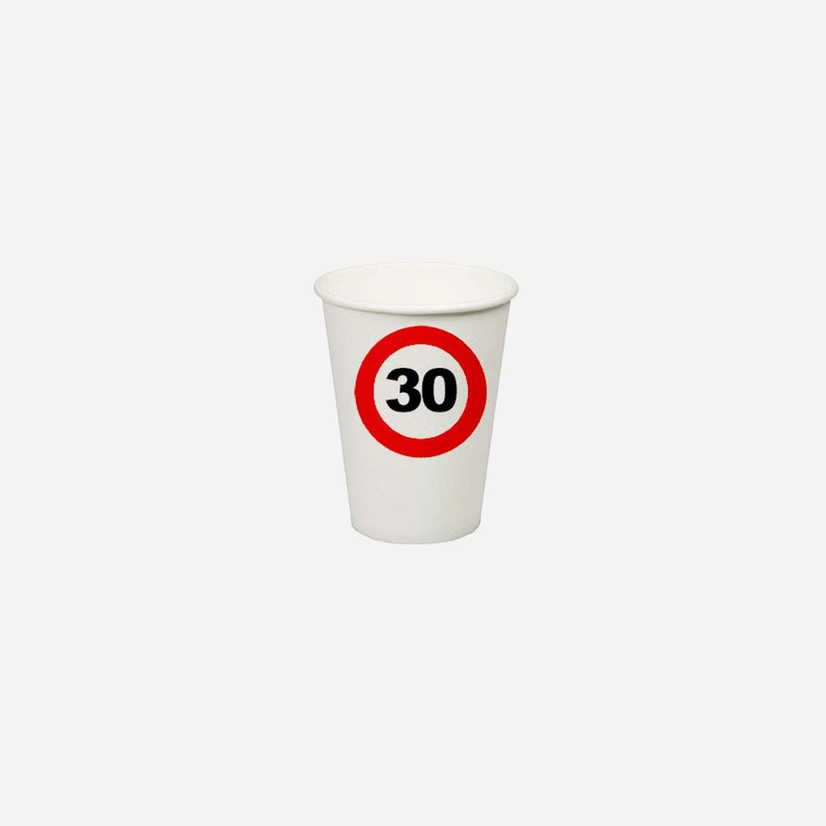 Lot de 8 gobelets "30 ans" en carton