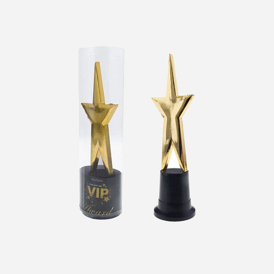 Trophée VIP étoile doree 22 cm