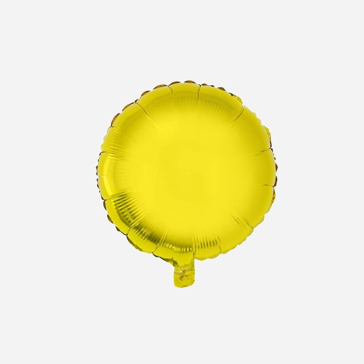 Ballon aluminium panneau rond or 56 × 46 cm
