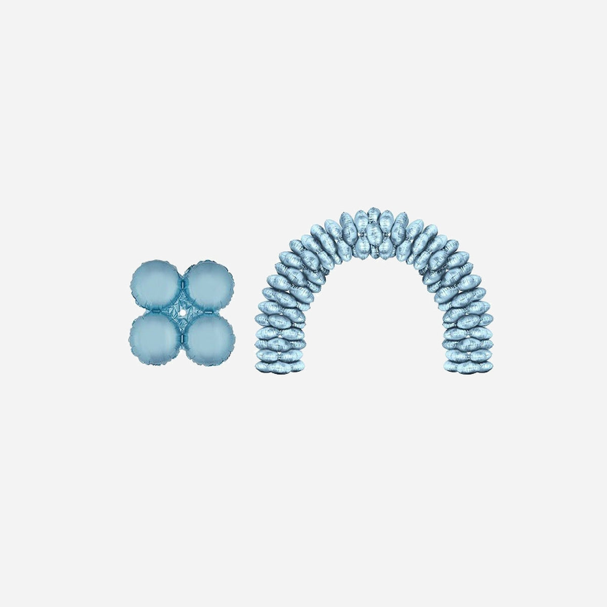 Lot de 10 ballons bleu clair 43 cm pour arche