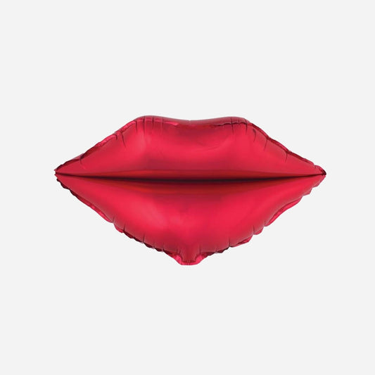 Ballon aluminium bouche rouge 51 × 58 cm