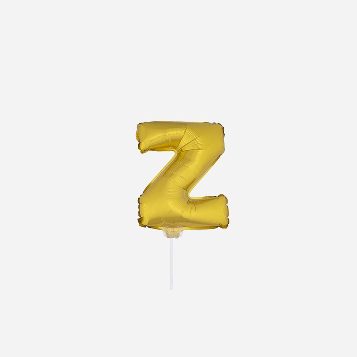 Ballon lettre "Z" en aluminium avec bâton 41 cm or