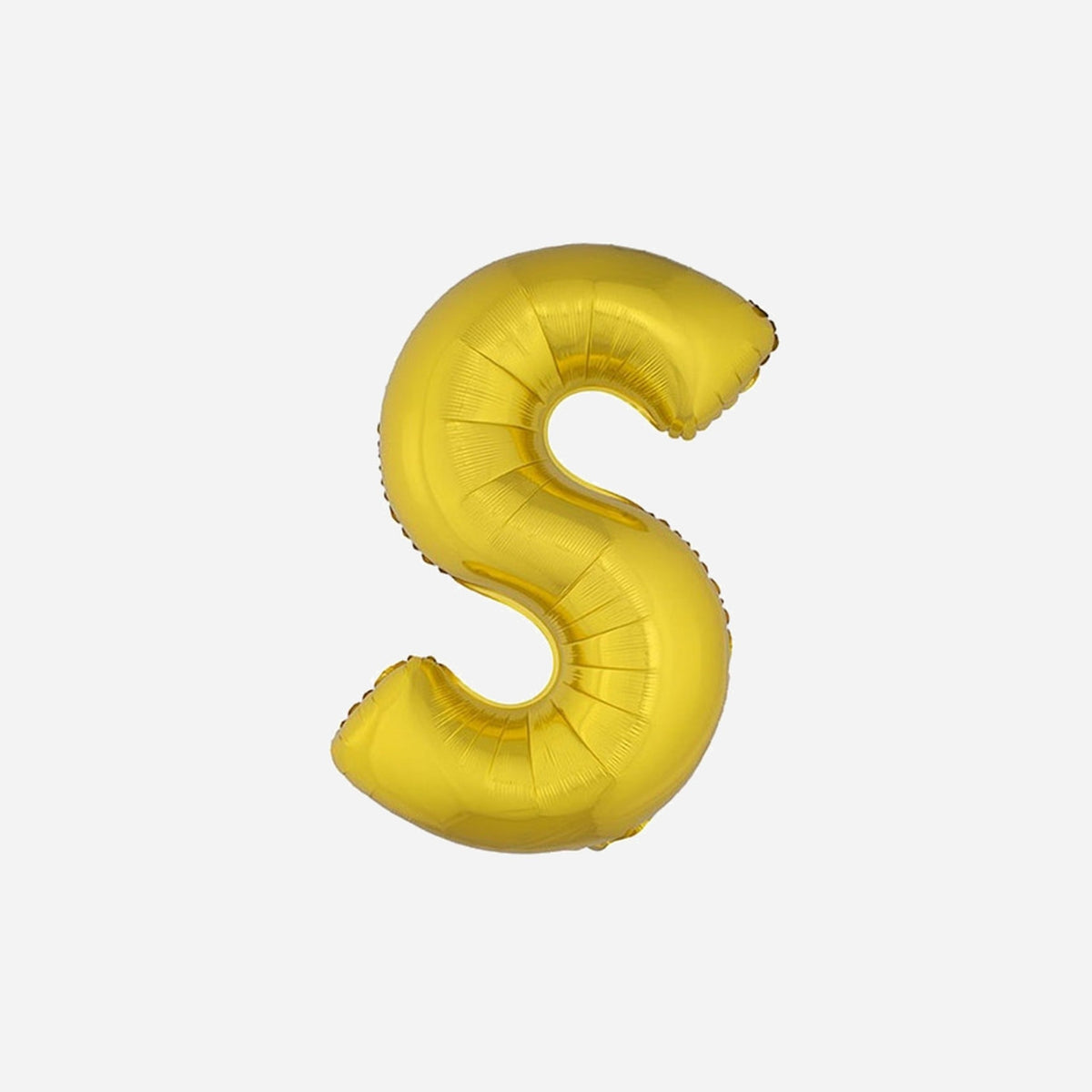 Ballon lettre "S" en aluminium 1 m or