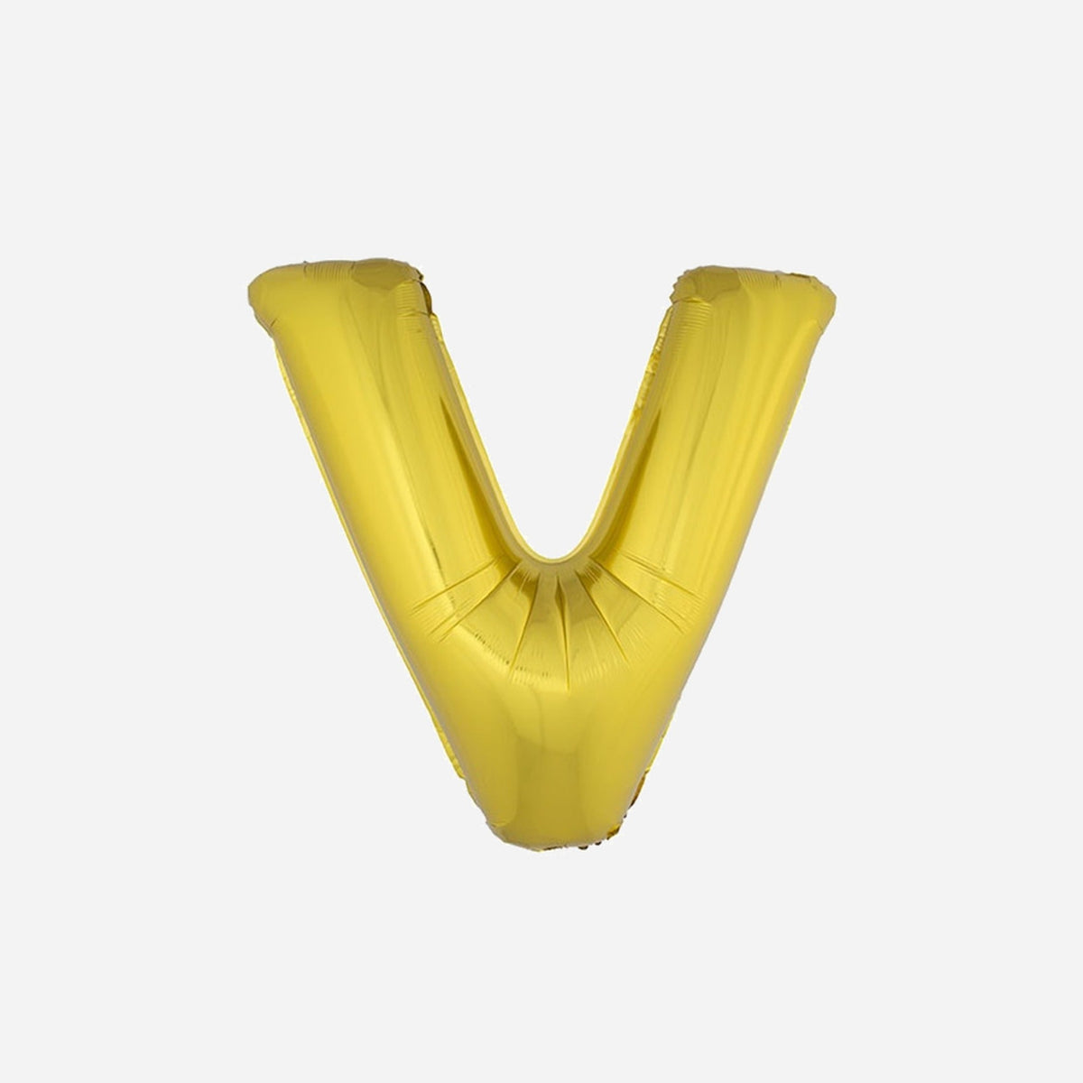 Ballon lettre "V" en aluminium 1 m or