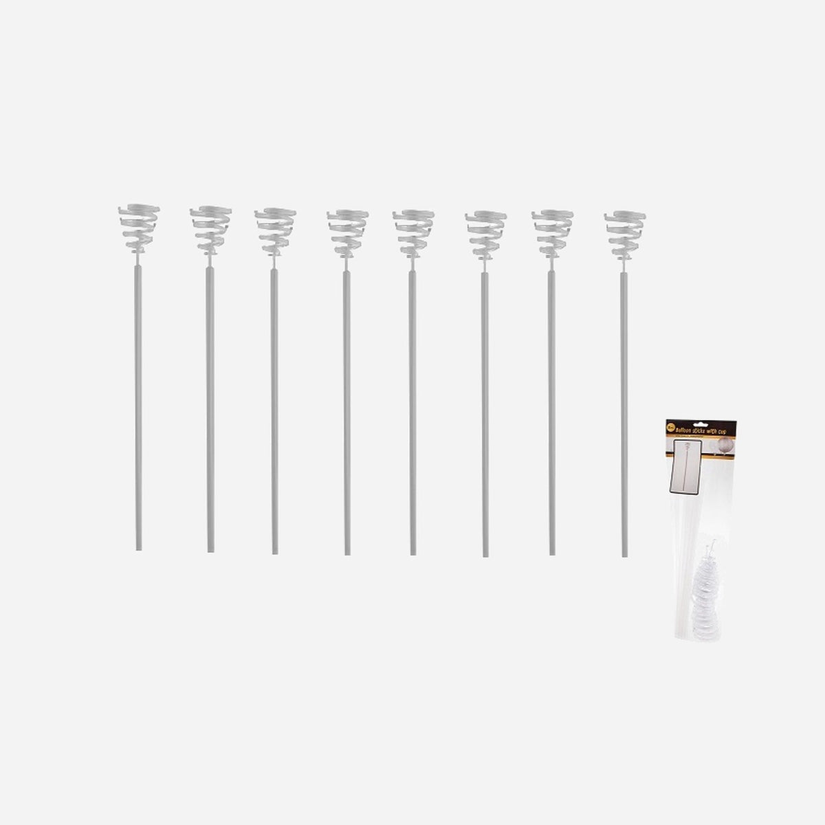 Lot de 8 baguettes avec support pour ballon 60 cm
