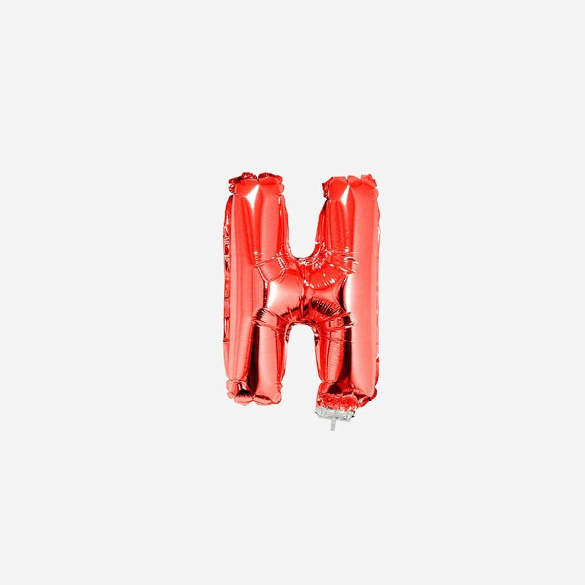 Ballon lettre "H" en aluminium avec bâton 41 cm rouge