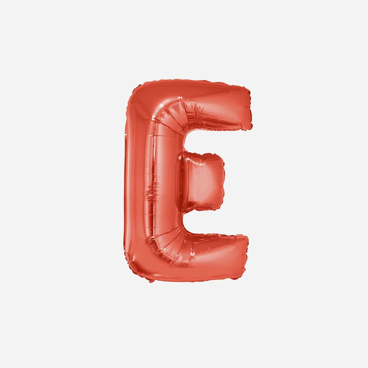 Ballon lettre "E" en aluminium 1 m rouge