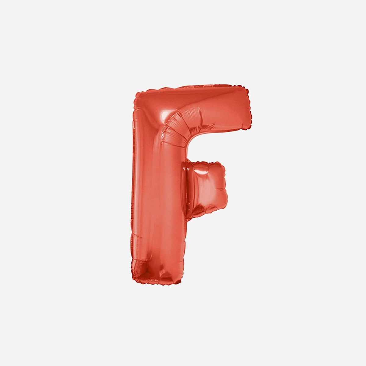 Ballon lettre "F" en aluminium 1 m rouge