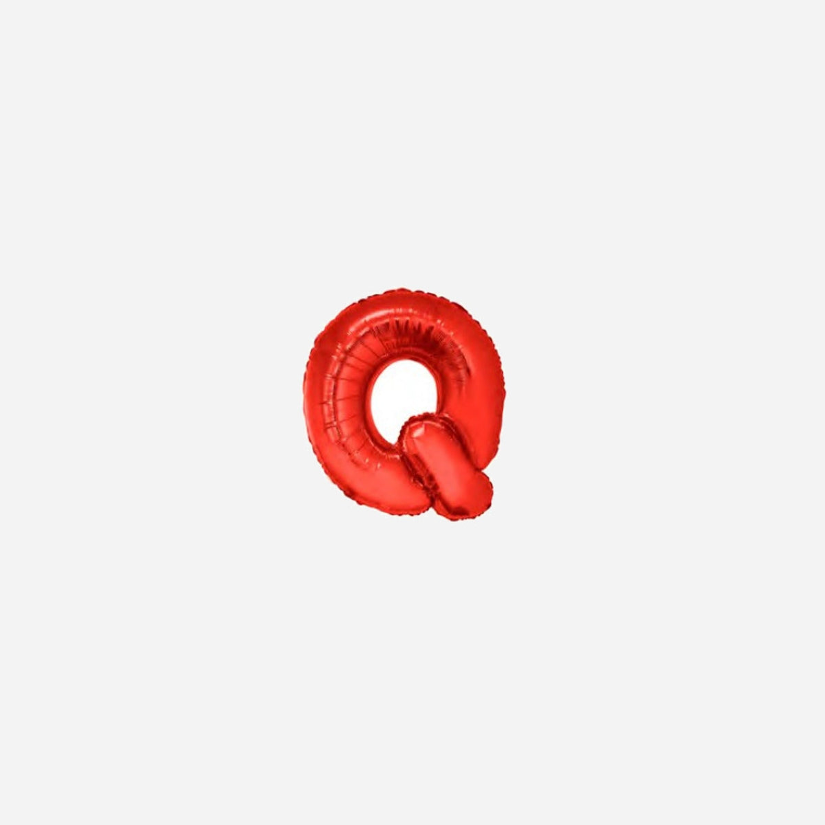 Ballon lettre "Q" en aluminium 1 m rouge