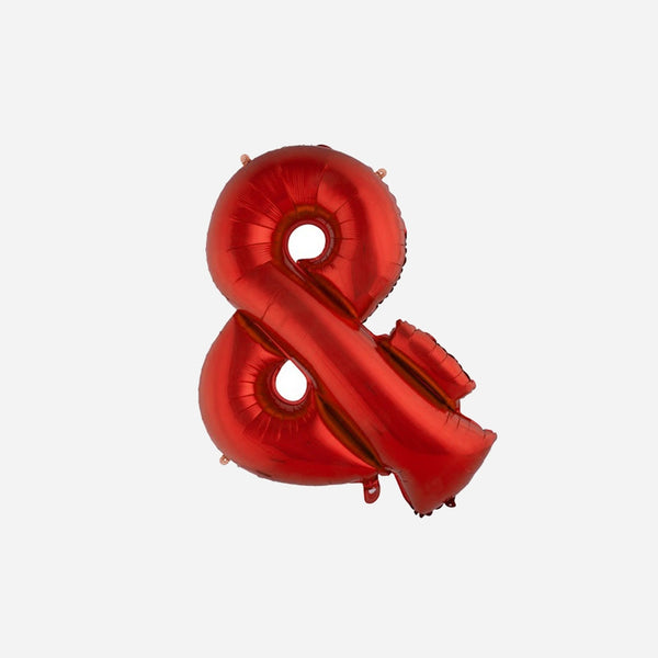 Ballon symbole "@" en aluminium 1 m rouge