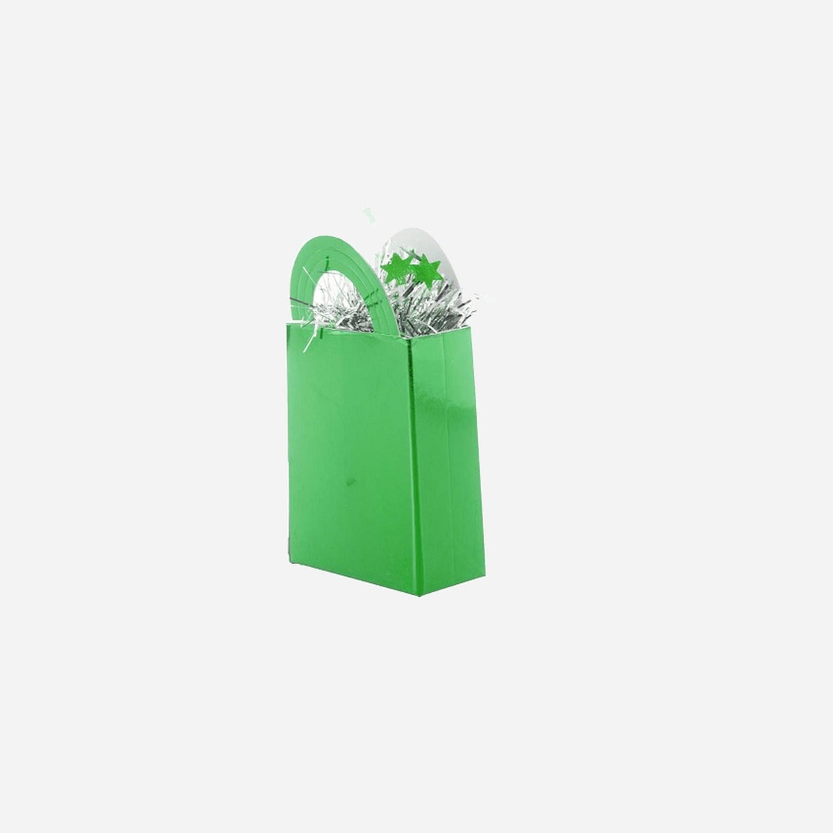 Poids pour ballon sac cadeau vert brillant 12 cm